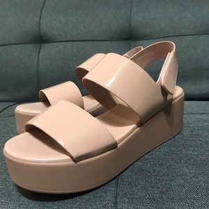 Blush Pink Steve Madden Sandals with Platform